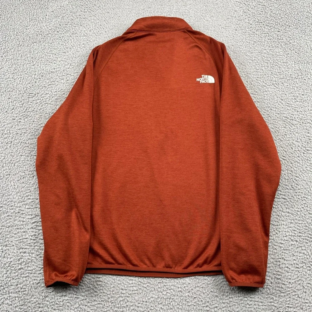 The North Face‎ Pullover Mens L Orange 1/4 Zip Fleece Jacket Canyonlands Pocket